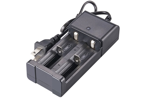 Cargador Doble para Baterías 18650 3.7V BH18650-02 (100-240V)