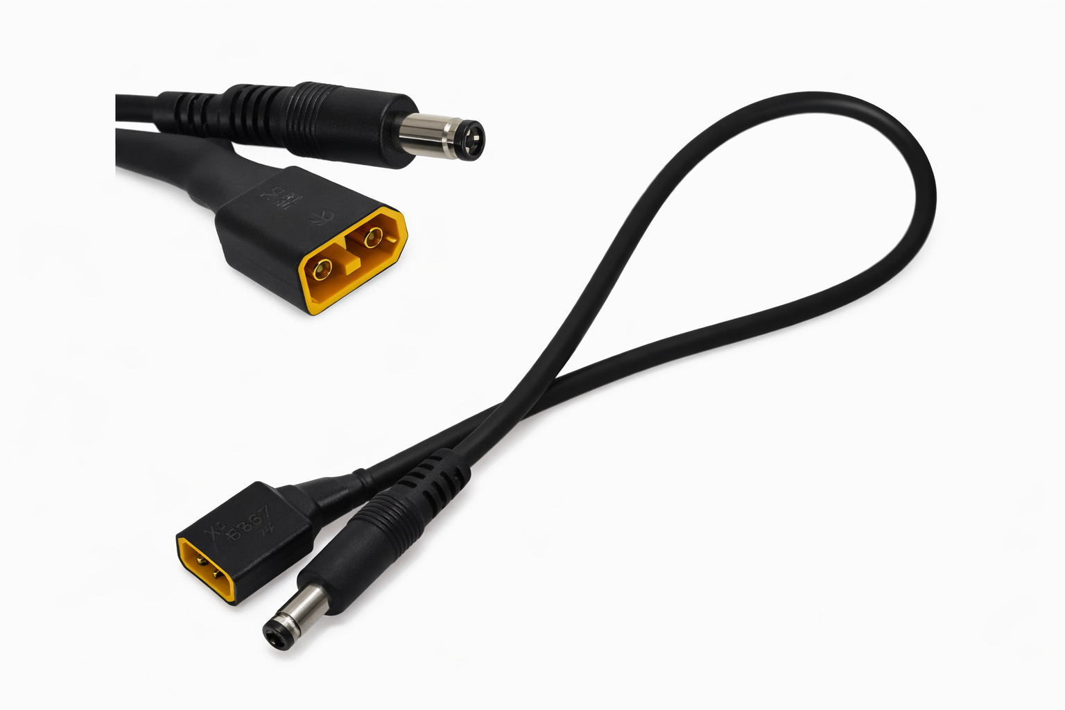 Cable Adaptador XT60 Macho a DC 2.1mm 30cm 18AWG