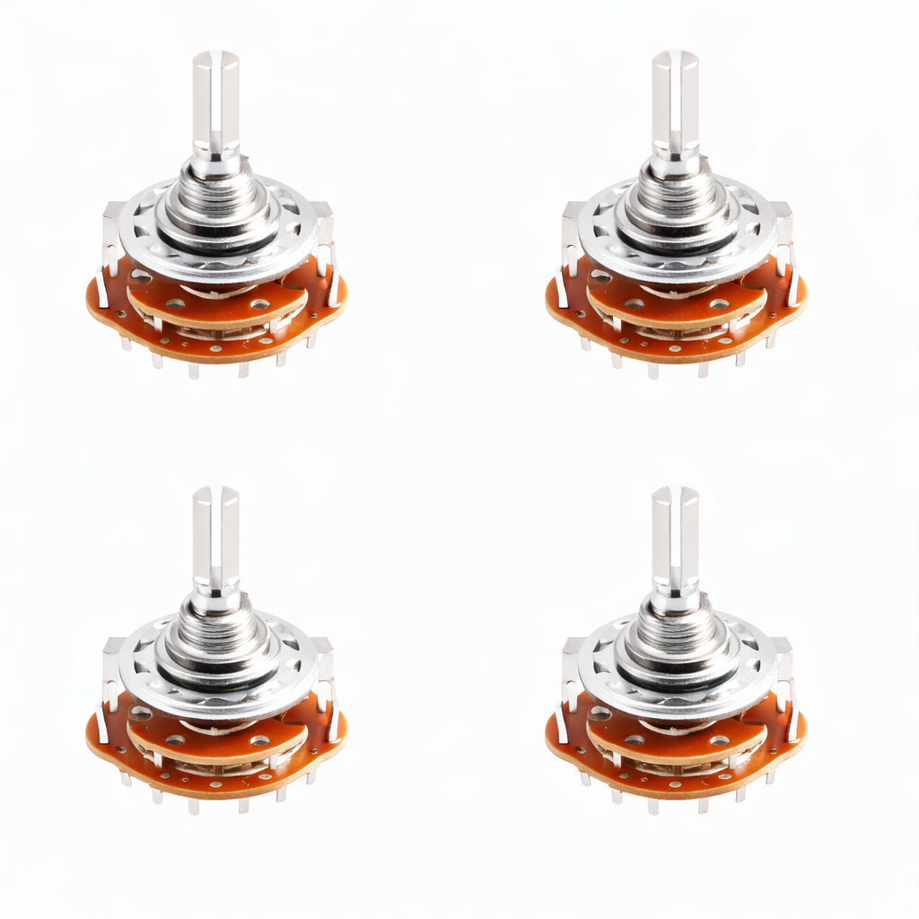 Selector Rotativo 1P12T 1 Polo 12 Posiciones para Panel