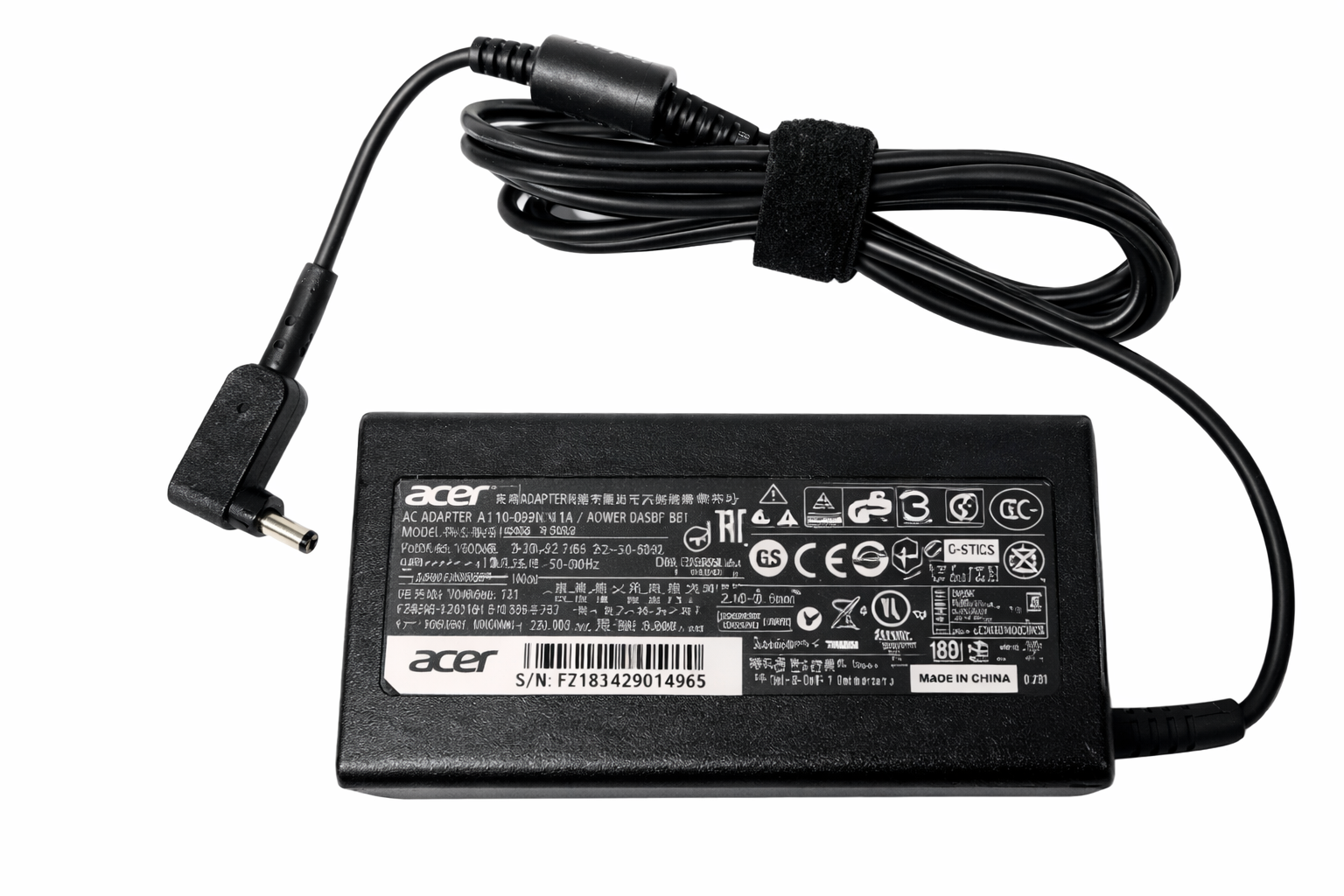 Cargador acer aspire original 19V 2.37A 3.16A 3.42A Punta Fina