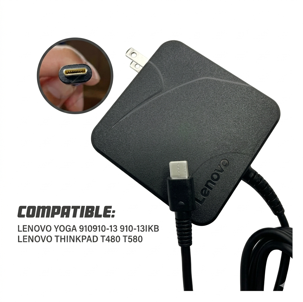 Cargador lenovo 20v 3.25a original type C