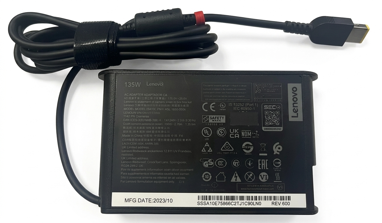 Cargador Lenovo 20v 6.75a Legion 135Wats Original Type USB Slim