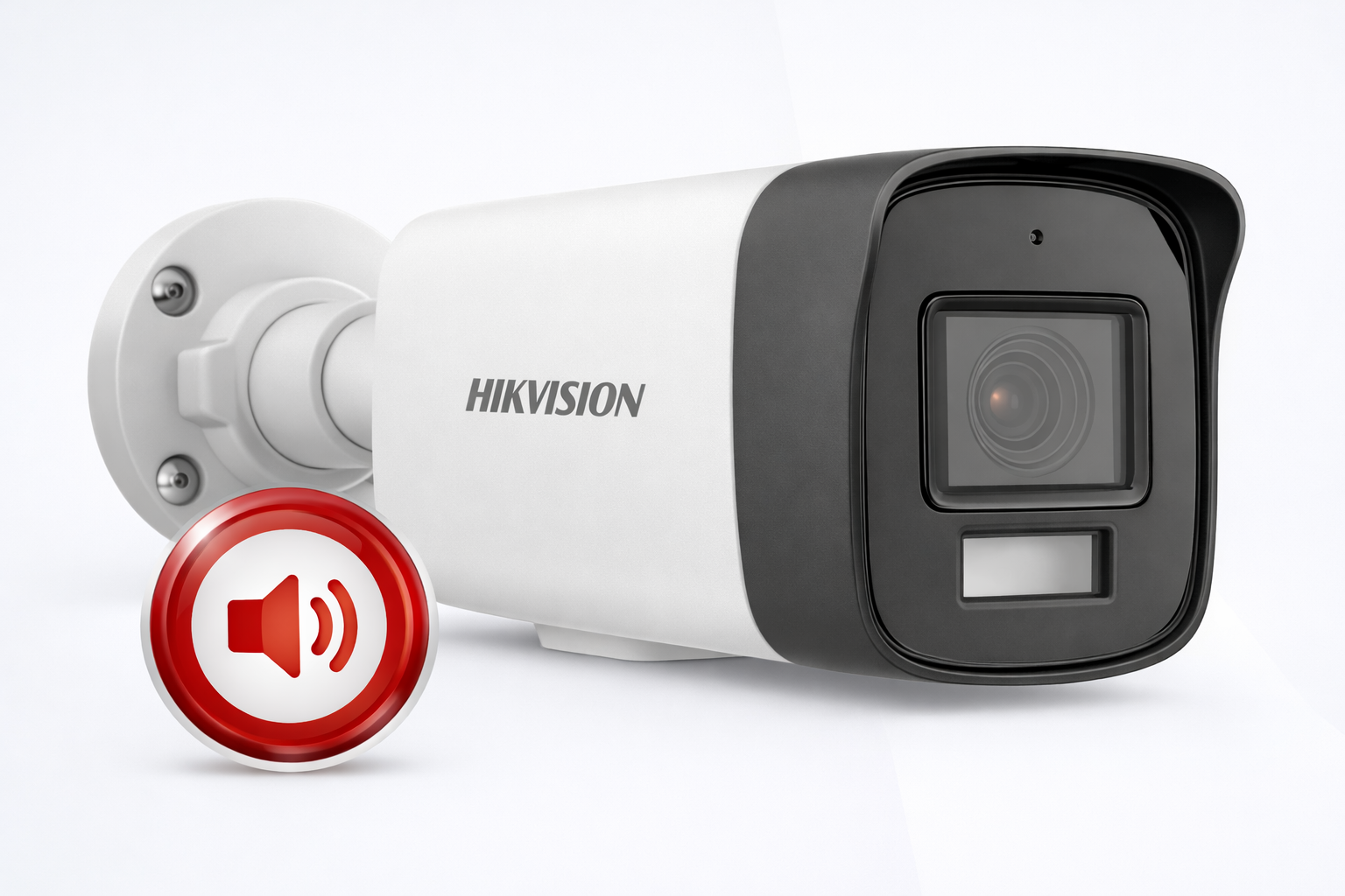 Camara Bullet (2MP) Audio Bidireccional 40M, 2.8mm plástico 