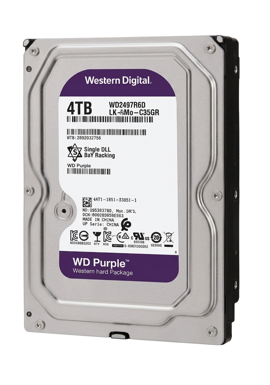 Disco duro de 4TB, ideal para DVRs de video vigilancia.