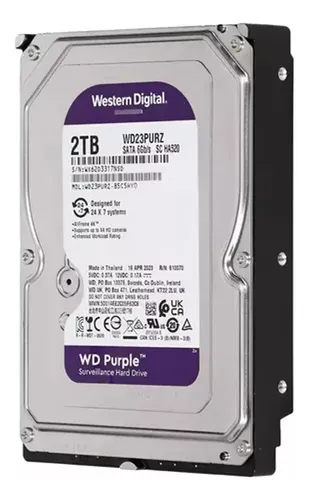 Disco duro de 2TB, ideal para DVRs de video vigilancia. 