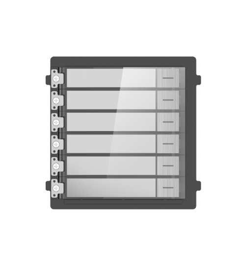 Sub Modulo de 6 Botones 6 Botones para llamada I IP 65 I Compensación de la luz de fondo.